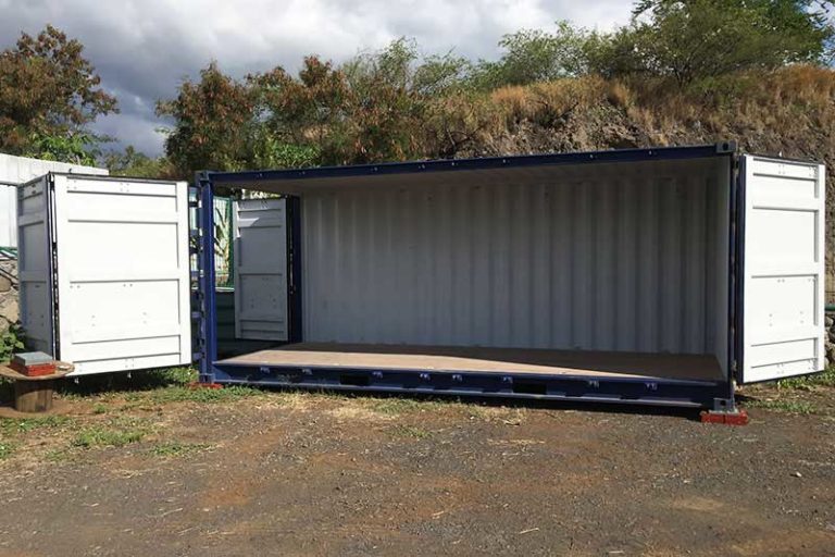 Contentor marítimo de 6 metros com abertura lateral