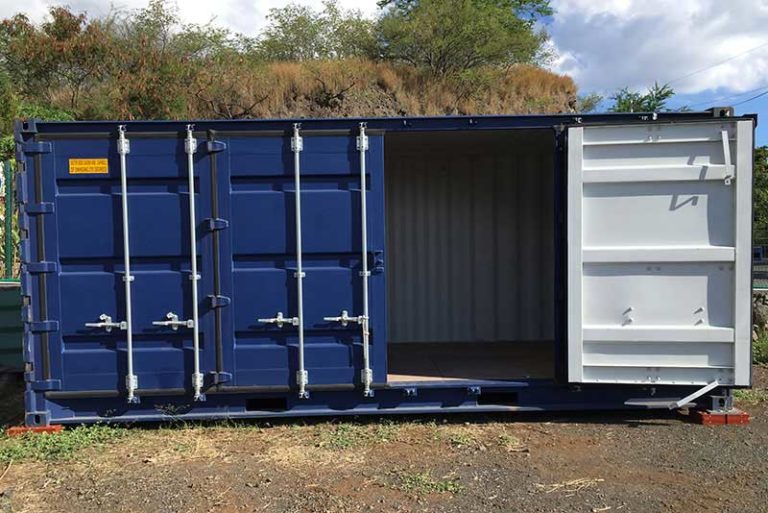 Contentor marítimo de 6 metros com abertura lateral